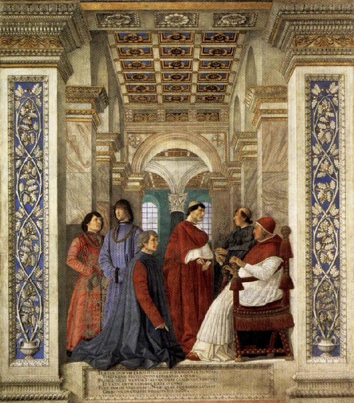 Melozzo da Forli Sixtus IV Founding the Vatican Library Germany oil painting art